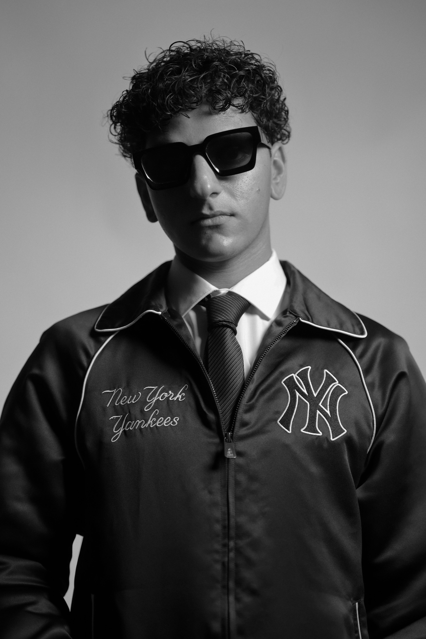 JIANNU wearing a New York Yankees jacket
